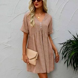 Baby doll brown dress